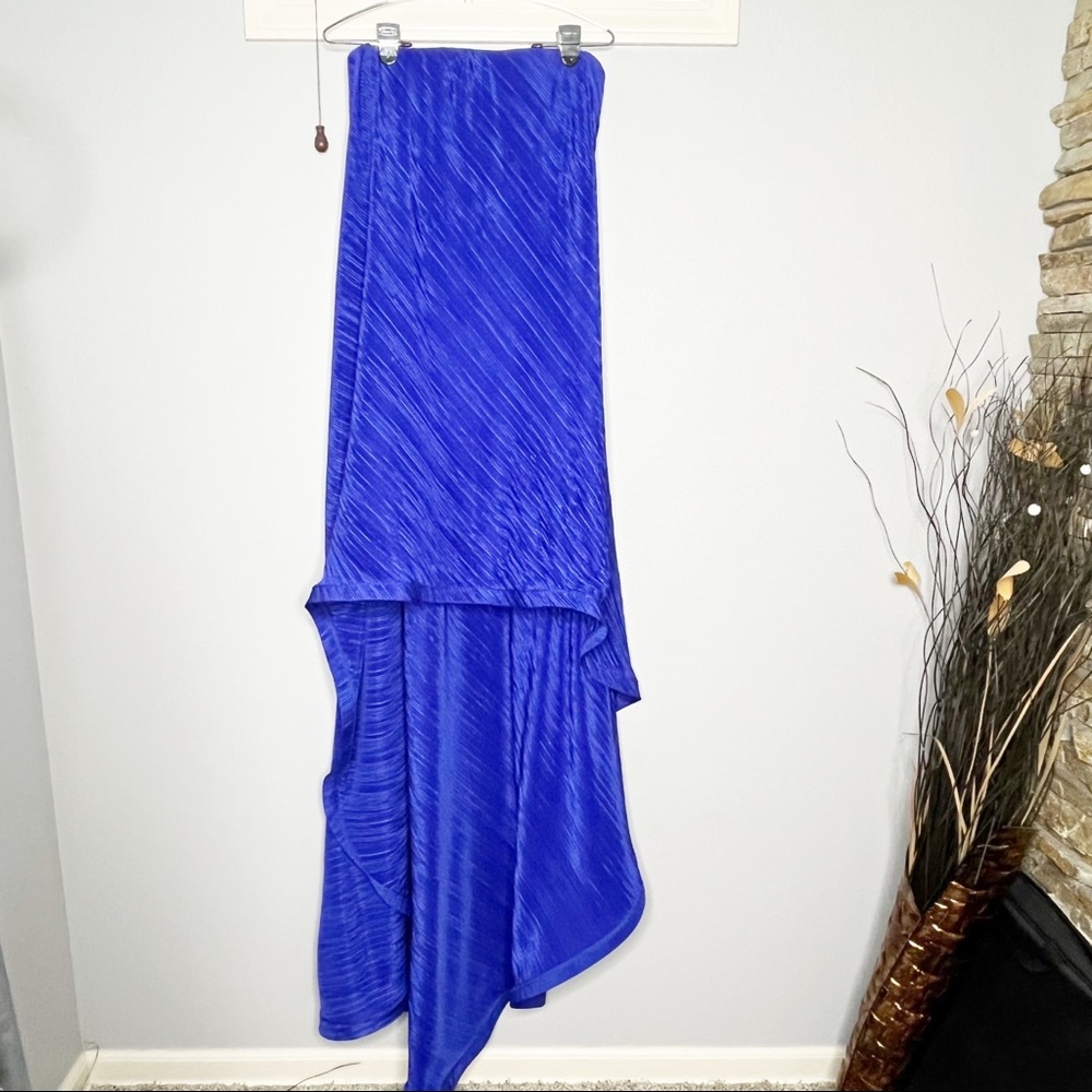Alexis Blue Hi Lo Prom Homecoming Hoco Dress Size Small